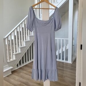 Elegant Light Blue OPT Dress